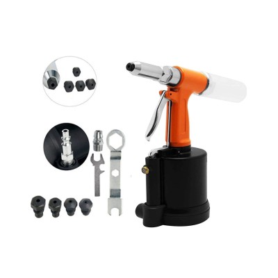RIVETEUSE PNEUMATIQUE -  5 EMBOUTS BUCCAUX (2,4 MM, 3,2 MM, 4,0 MM, 4,8 MM, 6,4 MM)