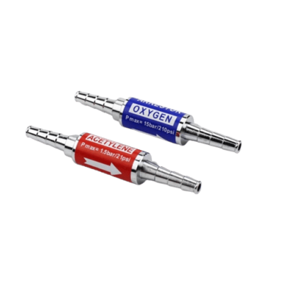 CLAPET ANTI RETOUR ROUGE ET BLEU (OXY  - ACETY)