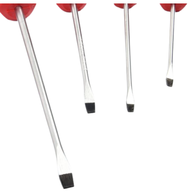 JEU DE 7 TOURNEVIS ROUGE NOIR