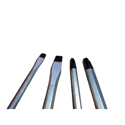 JEU DE 9 TOURNEVIS BURIN NOIR JAUNE