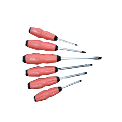 JEU DE 6 TOURNEVIS ORANGE BURIN