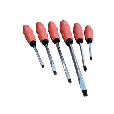 JEU DE 6 TOURNEVIS ORANGE BURIN