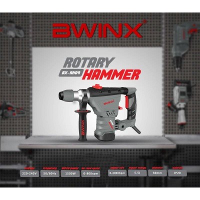 BWINX - BX-RH09 – MARTEAU PERFORATEUR 30 MM - 1400 W