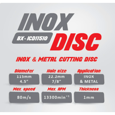 DISQUE DE COUPE INOX & METAL