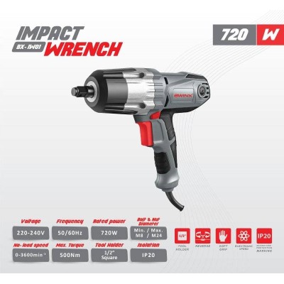 BWINX - BX-IW01 - CLE A CHOC ELECTRIQUE 1/2 - 720 W - BOULONEUSE