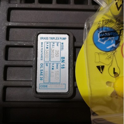 POMPE A HAUTE PRESSION DIESEL 186F - SUR ROUE - 3625 PSI/250 BAR