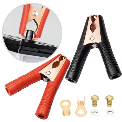 PINCE DE MASSE ROUGE ET NOIR ( SANS CABLE ) 350 AMP