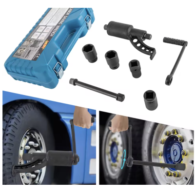 CLE DE ROUE CAMION A CREMAILLERE A/DOUILLE 38X41X32X33