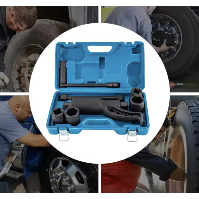 CLE DE ROUE CAMION A CREMAILLERE A/DOUILLE 38X41X32X33