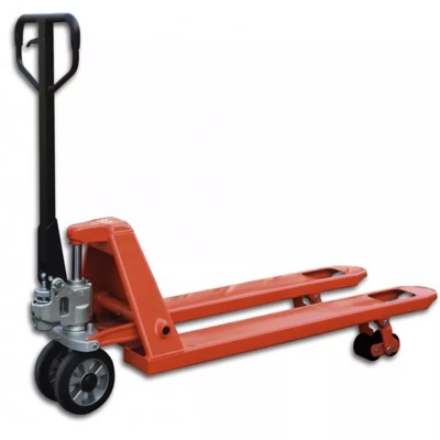 TRANSPALETTE MANUEL - ROUES CAOUTCHOUC  - CHARGE MAX 3000 KG - 550 MM X 1250 MM