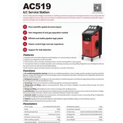 STATION-SERVICE AC519 - MACHINE CLIM
