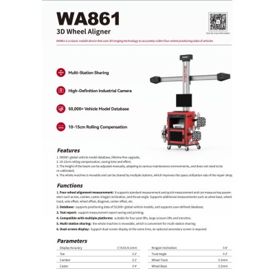 APPAREIL D'ALIGNEMENT DE ROUES 3D