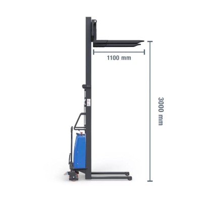 GERBEUR SEMI-ELECTRIQUE 2TON X 3 ML - 550 MM X 1250 MM- DEXTAIR